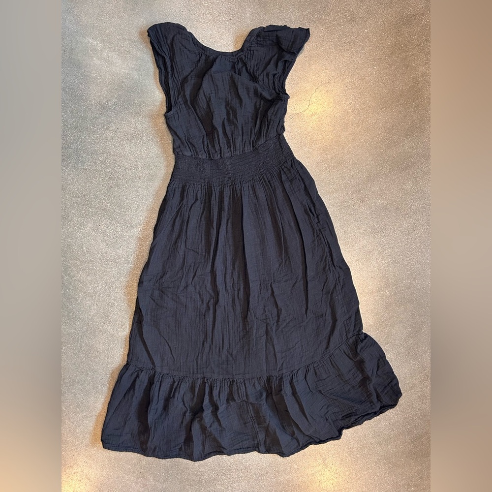 Cotton v-neck dress - Picture 5 of 6